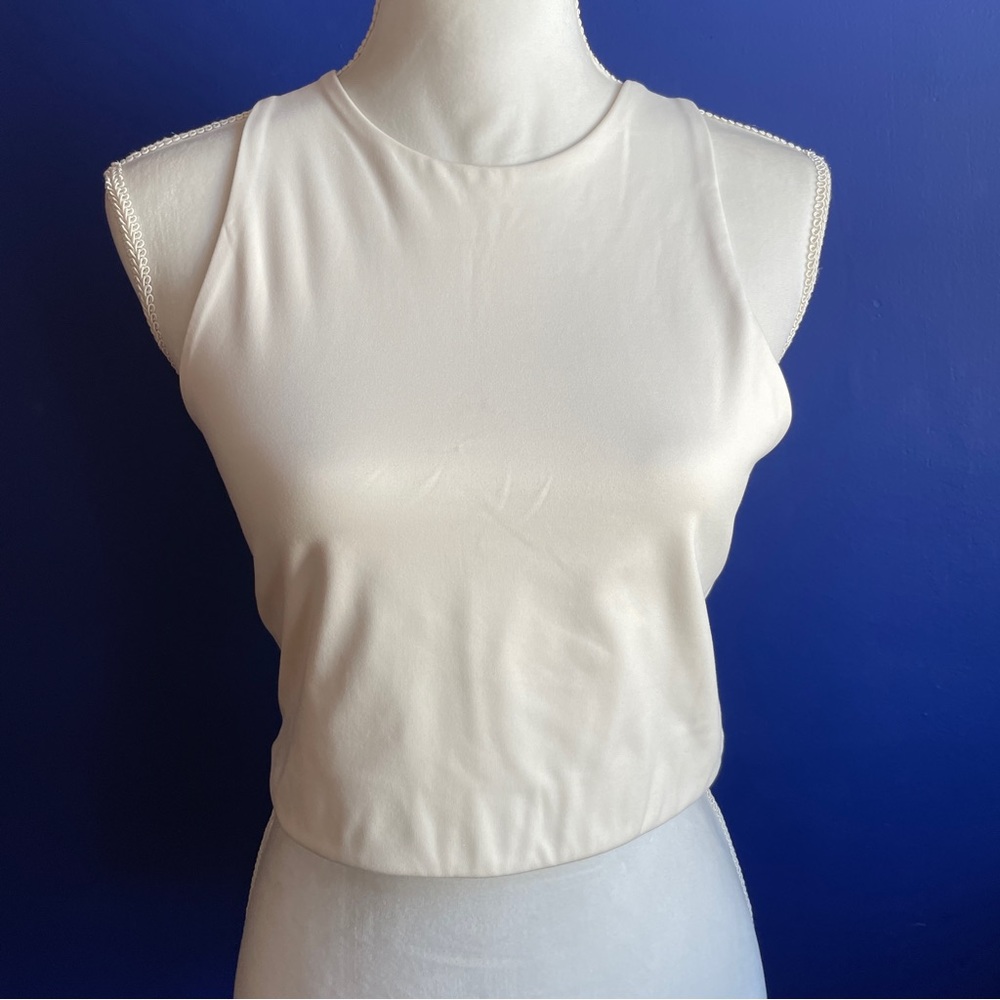 Girlfriend Dylan Tank Bra Ivory